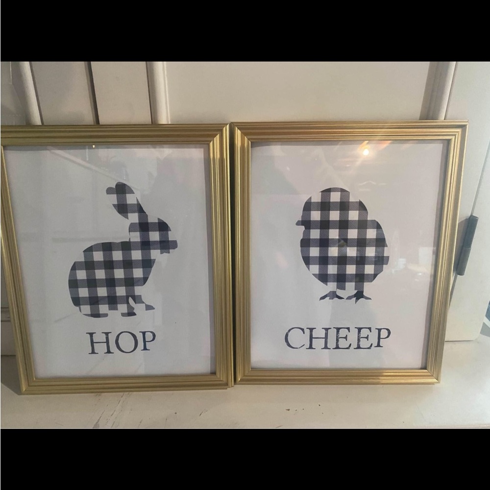 Set of 2 Buffalo Easter Framed Prints
